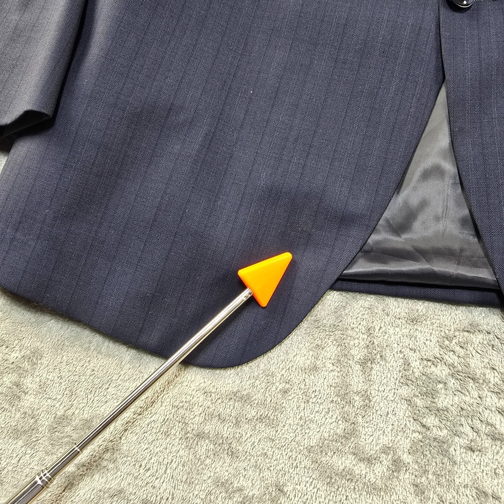 Peter Millar Blazer Jacket Sports Coat Mens‎ 48 Navy Blue 100% Wool Flaw Stain - Picture 7 of 15